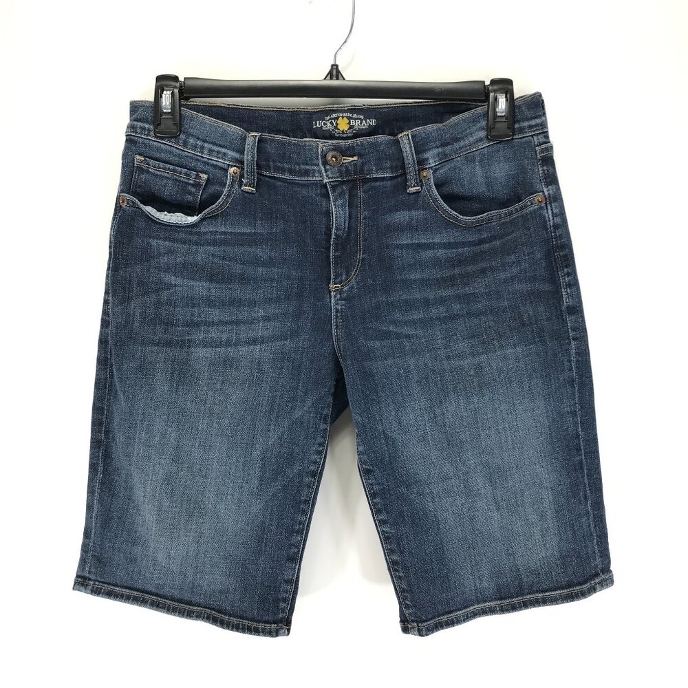 Lucky Brand Bermuda Shorts Women's Size 8/29 Stretch Denim Summer Casual